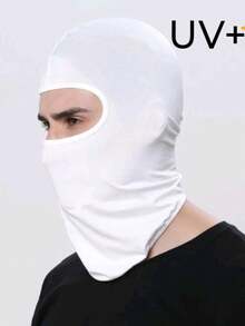 Kit With 2 Unisex Thermal Balaclava Caps Face And Head Protection Breathable Second Skin Mask For Sports, Motorcycling, Running, Cold And Wind - White - View 3