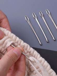 1pc Elastic Band Threader/Puller (Sewing DIY Tool, Pants Waistband Inserting Needle)