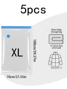 5/3/1 Set Kleidung Kompressionsverpackungsbeutel, Vakuum-Kompressionsbeutel, transparente Kompressionsbeutel, Reise-Kompressionsbeutel, Vakuumbeutel, Vakuum-Aufbewahrungsbeutel geeignet für Kleidungsaufbewahrung, Bettdeckenaufbewahrung, Kofferaufbewahrung, Weihnachtskleidungsaufbewahrung, Reiseaufbewahrung, Studentenwohnheim Reisegarderobe, tägliche Notwendigkeiten, Reiseutensilien