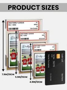 Catygift Custom Acrylic Sports Family Portrait Display, Personalized Family Gift, Gift For Dad, Mom, Sports Fan, Up To 10 Members - As Shown - View 8