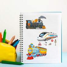 8/16pcs Train Puzzle Sticker, Train & Railroad Transport Sticker Art DIY, Holiday Party Gift, Birthday Gift Sticker Book - Multicolor - View 6