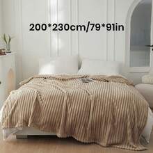 1pc Throw Blanket, Bedding, Cozy And Warm Blanket, Lightweight Soft And Comfortable, Solid Color Series, Minimalist And Stylish Design, Suitable For Sofa, Bedroom, Living Room, All-Around Comfort, Travel Use, Nap Blanket, Reference Size Image, Multiple Sizes Available, Machine Washable, Autumn Decor, Room Decor, Back To School, School Supplies