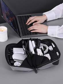 Wholesale Portable Travel Organizer Bag For Cables, Power Bank, Earphones, Cosmetics, Digital Accessories Travel Essentials Charger Case Digital Camera Accessories Cable Organizer Electronic Organizer Storage Bag Waterproof For Travel For Tech For Women For Men