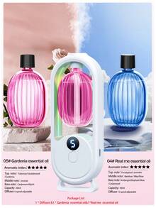 جهاز نشر العطور الكهربائي، متوفر ب- 6 روائح مختلفة. هذا الرابط يتضمن الخيار 1 (زجاجة عطر واحدة)، الخيار 2 (جهاز نشر العطور + زجاجة عطر واحدة)، والخيار 3 (جهاز نشر العطور + زجاجتي عطر). المنتج يُعرف أيضًا باسم جهاز نشر العطور التلقائي، أو آلة رش العطور الأبيضة المستطيلة، والتي يمكن وضعها في غرفة المعيشة أو النوم أو المكتب أو المكتبة.