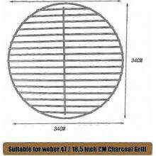 Weber Charcoal Grill 34 Cm Diameter With Enhanced Airflow And Excellent Heat Retention For Longevity