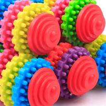 Pet Healthy Teeth Gums Chew Gear Toy Chew Training Tool Colorful Rubber Pet Dog Puppy Dental Teething Toy