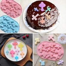 1 khay khuôn silicon hình chữ thập 10 ngăn, thích hợp làm bánh quy thủ công, kẹo, sô cô la, bánh fondant, nhựa UV, nhựa epoxy, làm đồ trang sức, trang trí Halloween. - Nhiều màu - Xem 6