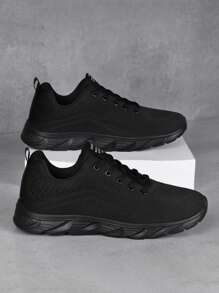 2025 Men's Casual Sneakers, Soft Sole Running Shoes, Black Athletic Shoes, All Season, Size 38-47 2000s Style Valentine's Day Ideas