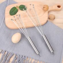 Batedor de Aço com Bola de Aço, Batedor de Ovos Manual de Aço Inoxidável, Utensílio de Cozinha para Assar Batedor