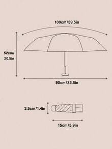 1 pièce Mini parasol portable, parapluie anti-soleil, anti-pluie et anti-UV, parapluie pliable avec boîte de rangement