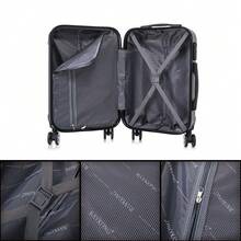 Vali ABS cỡ lớn có thể mở rộng - 76x49x29cm (Kéo dài: 32,50cm) | 121 | 25kg, Bán cứng, Có khóa số - Vàng/Xanh nước biển/Xanh bạc hà/Tím/Đen/Bạc/Đỏ/Vàng hồng/Xanh lá cây - Bạc | L | Có thể mở rộng - Xem 6