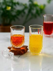 6 SZTUK/1 ZESTAW Domowy prosty przezroczysty kubek na wodę, kubek na sok, kubek na kawę, kubek na wino, różne kubki do napojów z wieloma opcjami, duża kolekcja