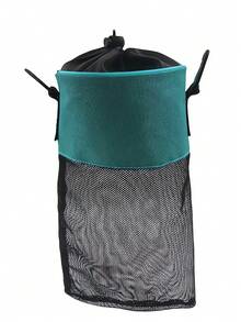 网状衣夹收纳袋，带挂钩，抽绳封口，宽口设计，包含衣夹、木制衣夹和帆布衣夹收纳袋。 - 彩色 - 查看 5