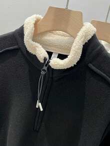 Vera Lane Winter Fall Korean Style Y2k Old Money Christmas Halloween Rave Outfits Concert Outfits For Women Going Out Tops Women Half Open Zipper Hoodie