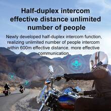 D3X Motorcycle Helmet Intercom, BT 5.4, IPX6 Waterproof, Music Sharing, Unlimited Number Of Intercoms, Suitable For All Motorcycle Helmets, Voice Control, Wireless Calling Headphones, Hands-Free Calling Music Headphones Suitable For Full And Half Helmets