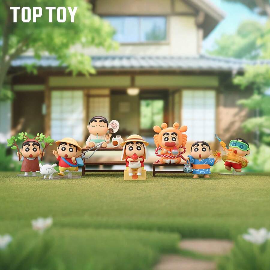 TOPTOY/MINISO 蜡笔小新夏日战斗系列盲盒手办，蜡笔小新 - 彩色 - 查看 1