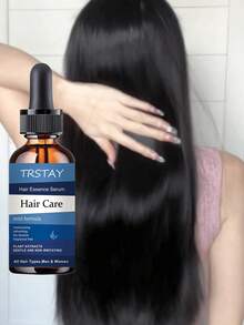 Double Effect Hair Treatment Oil Locks Moisture Brightens Hair With Charming Luster For Nourishment And Growth Moisturizing Hair Care Essence For Healthy Shiny Hair - 彩色 - 查看 4