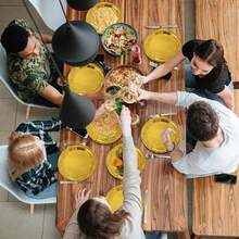 5/10/20/40/80/100 طبق حفلات ذهبي، أطباق قوية ومتينة مناسبة للحفلات والعشاء والمناسبات والنزهات وأعياد الميلاد وطاولات الطعام والأعراس