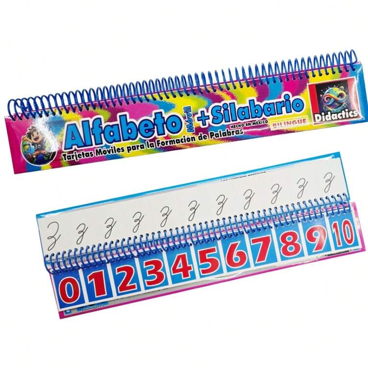 1 Pc Large Educational Movable Alphabet, Syllabary + Movable Alphabet Learn To Read And Form Words, In Color - 彩色 - 查看 3