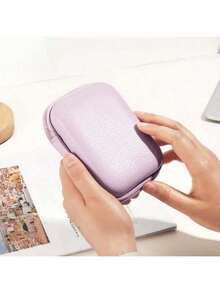 Bolsa para auriculares de EVA, Estuche para mini cámara CCD, Cable de datos, Cargador, Unidad USB, Protector USB, Caja protectora de carcasa rígida, a prueba de golpes y anti-presión. Caja de almacenamiento para impresora de fotos. Estuche protector para mini cámara. Esenciales de viaje. Estuche para cargador. Accesorios para cámara digital. Organizador de cables. Organizador electrónico. Bolsa de almacenamiento impermeable y portátil para viajes, tecnología, mujeres y hombres