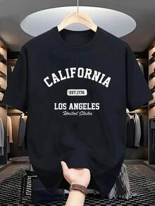 Camiseta estampada de moda para hombres - Negro - View 12