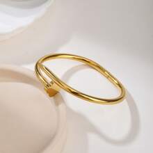 3 قطع/1 قطعة سوار من الفولاذ المقاوم للصدأ المطلي بالذهب عيار 18 قيراط مرصع بالراين ذو أربع أوراق البرسيم، مناسب للحفلات/الاستخدام اليومي/حفلات الزفاف/هدايا عيد الميلاد/هدايا عيد الحب.