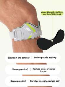 1pc Lightweight Thin Knee Sleeve For Outdoor Sports Basketball Running Cycling Squatting Fitness - Multicolor - View 6