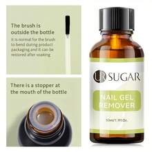 UR SUGAR 50ml Nail Gel Remover 3-5 Minutes Soak-Off UV Gel Polish Quick Cleaner Manicure Semi Permanent Varnish Nails Art Tools - 無色 - 查看 8