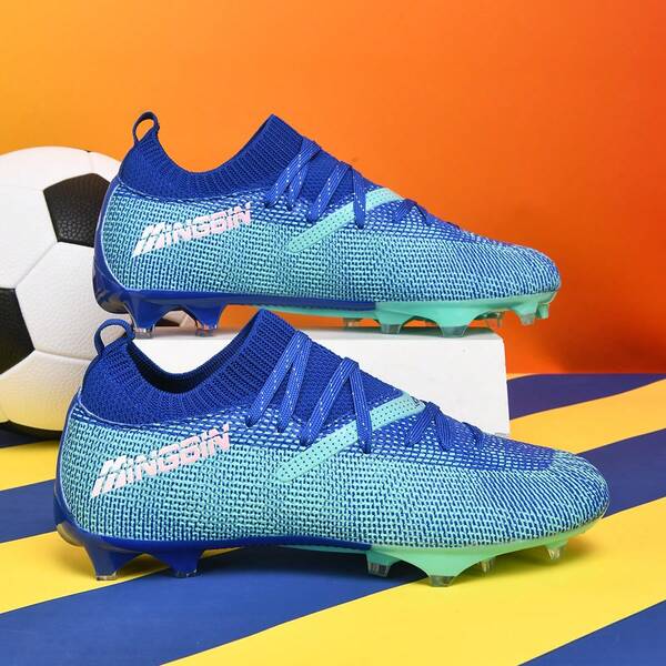 1 Paio di Scarpe da Calcio da Esterno, Scarpe con Tacchetti TF Unisex per Studenti e Adulti, Adatte per Erba Artificiale, Erba Naturale, AG, FG, Antiscivolo e Durevoli, Scarpe da Calcio in Pelle Alta per Adolescenti, Mondiali, Scarpe da Allenamento Sportive per Uomo, Prodotte Direttamente in Fabbrica, Scarpe da Calcio/Rugby/Baseball ad Alto Rapporto Qualità-Prezzo