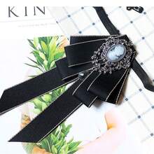 1pc-Elegant Bow Tie, Suitable For Both Men And Women - Elastic Design, Easy To Wear, Perfect For Weddings, Parties And Daily Wear. Bow Style, Wedding Accessories/Fashionable Bow/Fabric Tie