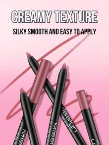 Long-Lasting High-Pigment Lip Liner Pencil, Intense Lasting Lip Color, Gel Lip Liner Pencil Can Be Sharpened, Smooth Application, Natural Makeup Effect, Can Be Sharpened With Pencil Sharpener, High Color Payoff, Creates Natural Lip Makeup, Long-Lasting Smooth Ultra-Fine, Matte Lip Liner Pencil, No Smudging, Y2K Makeup, Suitable For Party, Beach, Travel, Vacation, Camping, Outdoor Activities, Rose Color - 23 - View 6