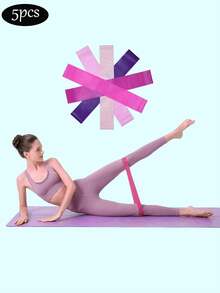 11pieces/6pieces-Ankle Resistance Bands, Ankle Bands With Cuffs, Resistance Bands For Leg And Butt Training, Ankle Bands With Exercise Bands,5 Color Gradient Resistance Ring Exercise Bands, Suitable For Women's Fitness Home Gyms, Mini Exercise Bands For Leg And Hip Yoga Strength Training, Yoga Tension Bands, Tension Rings, Elastic Tension Bands - Multicolor - View 16