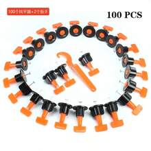 100pcs Floor Wall Tile Levelling System Leveler Tools Set Kit Reusable Construction - 100 5-15 mm - View 4