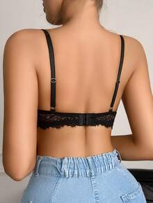 Women's Black Lace Everyday Bra