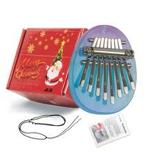 Mini Kalimba Piano de Pulgar de 8 Teclas, Piano de Dedo Portátil, Regalos para Fiestas, Regalos de Navidad