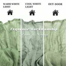 1/6/10 pièces Chemin de table en mousseline de soie vert sauge, décoration de table bohème pour mariages, fêtes et anniversaires, en tissu polyester durable, design élégant et polyvalent