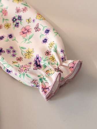 3 件套女婴春秋长袖套装、时尚公主裙、裤子和头带