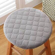 1/4 miếng đệm ghế tròn, vỏ bọc ghế tròn gia dụng, vỏ bọc ghế bàn ăn nhỏ màu trơn dày chần bông cho mọi mùa - Nhiều màu - Xem 9