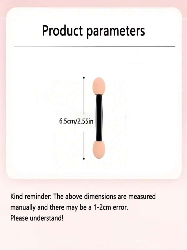 10 st dubbelsidig ögonskuggsborste, sminkborste, latex sminkborste, läppstiftsborste, concealerborste, dubbelsidig ögonskuggsstift, highlighterborste, sminkverktyg - Multifärgad - Visa 8