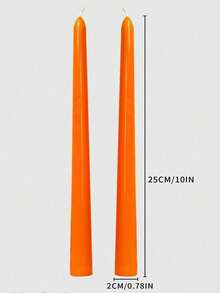 2pcs Soy Wax Scented Candles, 10 Inch Home Decoration Aromatherapy Stick Wax, Multi-Color Long Stick Candles, Christmas Slim Candles With Fragrance, Halloween Home Decoration Candle Set, Wedding Decoration, Aromatherapy Gifts, - Multicolor - View 14