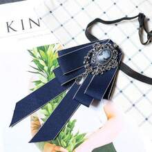 1pc-Elegant Bow Tie, Suitable For Both Men And Women - Elastic Design, Easy To Wear, Perfect For Weddings, Parties And Daily Wear. Bow Style, Wedding Accessories/Fashionable Bow/Fabric Tie