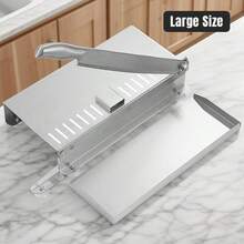 Stainless Steel Manual Meat Slicer - Multifunctional Rib Chopper And Vegetable Cutter, Easy To Clean - Perfect For Freezing Beef, Vegetables And Bones, Beef, Lamb, Chicken And Other Durable - Ideal Kitchen Tool, Easy To Carry, Suitable For Outdoor Use