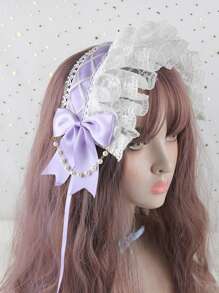 猫耳蕾丝洛丽塔头饰万圣节服装；日常派对旅行 - 彩色 - 查看 15
