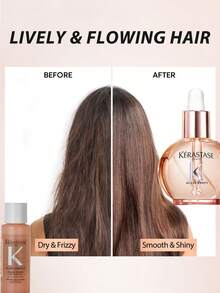 Kérastase Kerastase Gloss Absolu Glaze Drops 防毛躁护发油 45ml / 野玫瑰油 / 高光泽轻盈护发油，适合易毛躁的头发 / 打造蓬松亮泽秀发，散发迷人香气，紧致毛鳞片，滋润柔顺秀发 / 打造极致光泽顺滑，不负重感。无油腻感 - 45毫升 - 查看 2
