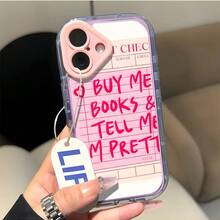 Funda rosa estilo femenino, transparente, con diseño de collage, compatible con phone 16 y 15 Pro Plus (L238). Funda rígida color caramelo, resistente a golpes, impermeable y a prueba de caídas. Diseño texturizado, estilo vintage. - Azul - Ver 1