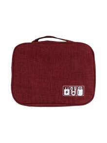Bolsa para armazenamento de dados, bolsa para armazenamento de fones de ouvido de viagem, carregador portátil, carregador de telefone, acessórios para câmera digital - Multicolorido - Ver 11
