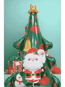 Paw Patrol 3 Styles Christmas Party Balloons, Versatile Atmosphere Decoration For Christmas Party, Photo Props, Made Of PET Material, Including Hugging Santa Claus, Large Reindeer, And Large Christmas Tree Balloons, Directly Create A Festive Atmosphere For Home Or Office