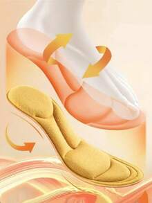 2 pièces Semelle intérieure auto-chauffante, hiver chaud, température constante, confortable, doux, anti-humidité, anti-odeur, longue durée