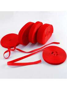 1 قطعة شريط ملون غير مرن بطول 4.57 متر أحادي الجانب، شريط مخمل ساتان، شريط مخمل ساتان، عقدة الفراشة DIY للملابس (باستثناء لفة الأنبوب الورقي، قد يختلف الطول قليلاً بسبب القياس اليدوي)