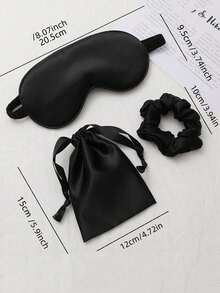 3pcs Personalized Silk Sleep Eye Mask, Bridesmaid Gift, Bridal Shower Gift, Wedding Party Favor - Multicolor - View 8